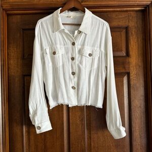 Promesa lightweight linen/cotton Jacket  -size Small NWOT